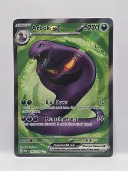 Arbok ex 185/165 Full Art 151 Pokemon TCG LP - Image 1