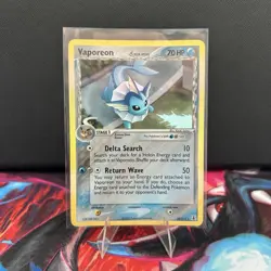 Vaporeon 18/113 Holo Rare EX Delta Species Pokemon Card - Image 1