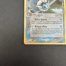 Vaporeon 18/113 Holo Rare EX Delta Species Pokemon Card - Image 3