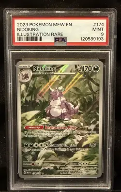 2023 Pokemon 151 #174 Nidoking Illustration Rare PSA 9 - Image 1
