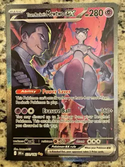 Pokemon Destined Rivals Team Rockets Mewtwo 231/182 SIR NM - Image 1