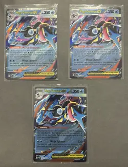 Mega Greninja ex 022/086 Lot x3 Chaos Rising Pokemon TCG NM Playset - Image 1