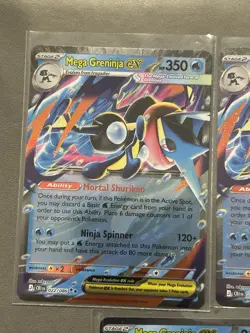 Mega Greninja ex 022/086 Lot x3 Chaos Rising Pokemon TCG NM Playset - Image 3