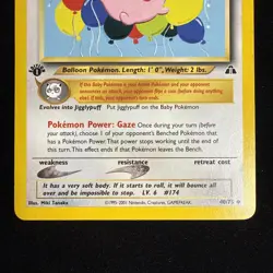 1st Edition - Igglybuff - Neo Discovery - 40/75 - Pokemon TCG - LP - Image 3