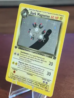 1st Edition Dark Magneton 11/82 Team Rocket Holo Vintage Pokemon - Image 4