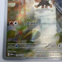 Litleo 139/132 Pokemon ME01: Mega Evolution Illustration Rare Holo 2025 - Image 5