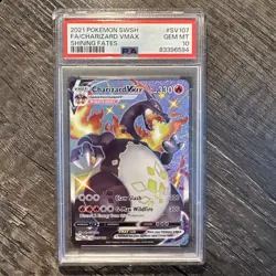 Charizard VMAX Pokemon SwSh Shining Fates SV107/SV122 Full Art PSA 10 - Image 1