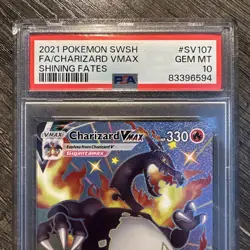Charizard VMAX Pokemon SwSh Shining Fates SV107/SV122 Full Art PSA 10 - Image 3