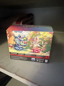 Pokemon TCG Prismatic Evolutions Mini Tin Display Box w/ Open Box. Has Packs - Image 2