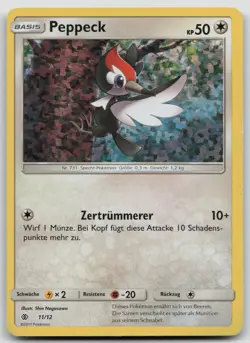 Peppeck 11/12 Holo - McDonalds Collection 2017 - DE - PL - Pokemon TCG - Image 1