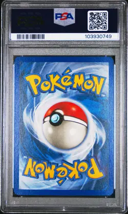 2002 POKEMON EXPEDITION #117 MACHOP-REVERSE FOIL PSA 8 - Image 2