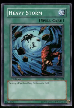 Heavy Storm SD3-EN021 Structure Deck: Blaze of Destruction Yu-Gi-Oh 1st Ed LP - Image 1
