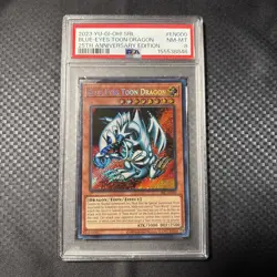 2023 Yu-Gi-Oh Blue-Eyes Toon Dragon 25th Anniversary PSA 8 NM-MT - Image 1