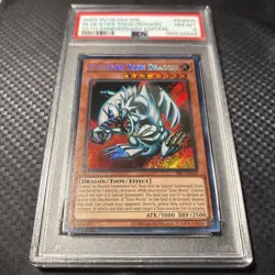 2023 Yu-Gi-Oh Blue-Eyes Toon Dragon 25th Anniversary PSA 8 NM-MT - Image 3