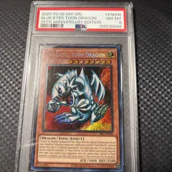 2023 Yu-Gi-Oh Blue-Eyes Toon Dragon 25th Anniversary PSA 8 NM-MT - Image 5