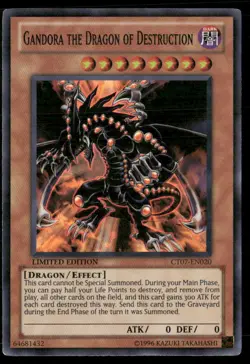 Gandora the Dragon of Destruction 2010 Collectors Tins CT07-EN020 Yugioh LP - Image 1