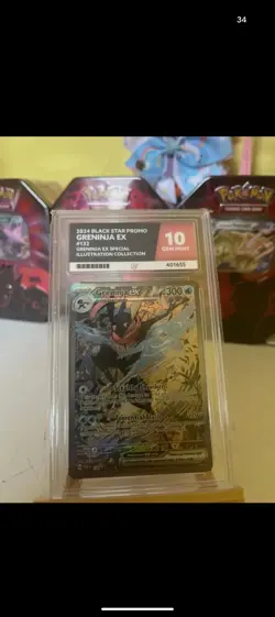 Pokemon 2024 SVP EN-SV Black Star Promo #132 Greninja EX - ACE Gem mint 10 - Image 1