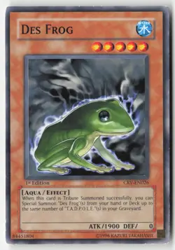 Yugioh - Des Frog CRV-EN026 1st Edition - Cybernetic Revolution - Image 1