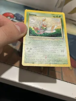 Yanma 17/75 Pokemon Neo Discovery Unlimited Holo Rare Card WOTC MP - Image 4
