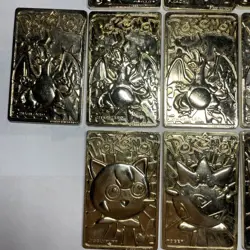 11 1999 Burger King Gold Pokemon Cards Charizard Mewtwo Pikachu 23K Gold Cards - Image 3