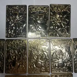 11 1999 Burger King Gold Pokemon Cards Charizard Mewtwo Pikachu 23K Gold Cards - Image 4