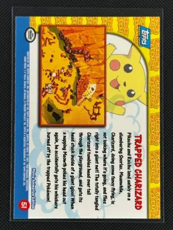 Trapped Charizard #51 Topps The First Movie Trading Cards Pokemon Near Mint - Image 2