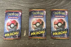 3x POKEMON DETECTIVE PIKACHU 4-CARD BOOSTER PACK LOT (3 PACKS) - Image 1