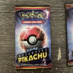 3x POKEMON DETECTIVE PIKACHU 4-CARD BOOSTER PACK LOT (3 PACKS) - Image 4