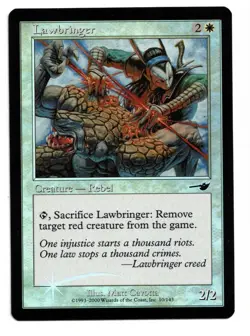 Magic the Gathering MTG Card: Lawbringer FOIL 10/143 Nemesis! EX - Image 1