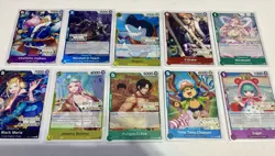 One Piece Judge Promo Lot of 10 Cards Tony Tony.Chopper, Jewelry Bonney, Ace - Image 1
