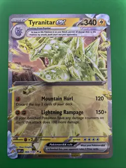 Pokemon TCG Tyranitar EX Holo Card Obsidian Flames 66/197 NP Mint - Image 1