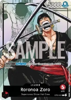 OP01-001 Roronoa Zoro FOIL ⭐ 25th Edition version | One Piece Card Game (2022) - Image 1