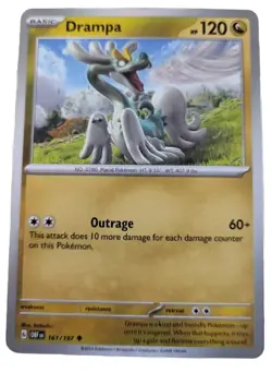 Pokemon Drampa - 161/197 - Uncommon NM-Mint Obsidian Flames TCG Card - Image 2