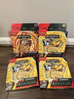 Pokemon TCG Deluxe Battle Deck 4x Lot Ninetales ex & Zapdos ex 60-Card EN - Image 1