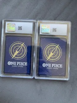 CGC 8.5 Japanese One Piece Luffy ST01-012 & Brook OP01-022 Graded Card Lot - Image 2