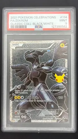 Zekrom 114/114 - Celebrations - Graded PSA 9 MINT Pokemon Card - Image 1