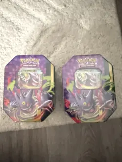 Pokemon TCG Pokemon GO Mini Tin Lot of 2 Gengar & Clefable Promo 2022 EN - Image 1