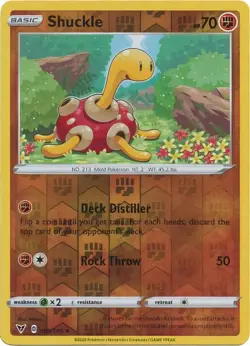 Shuckle Reverse Holo 085/185 Vivid Voltage Uncommon Pokemon TCG NM - Image 1