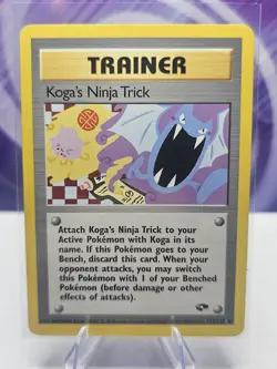 Koga's Ninja Trick Trainer 115/132 Pokemon TCG Gym Challenge Regular Light Play - Image 1