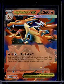 Mega Charizard Y ex 030 Holo Promo ME: Mega Evolution Promo Pokemon Holo NM - Image 1