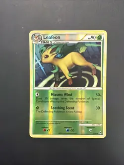 Pokemon TCG Leafeon Reverse Holo Rare Call of Legends 13/95 90HP Stage 1 Eng NM - Image 1