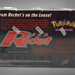 Pokemon Team Rocket Theme Deck Display Box Factory Sealed WOTC Sales Display Box - Image 5