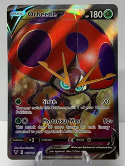 Pokemon Orbeetle V 166/185 Vivid Voltage Sword & Shield FULL ART - Image 2