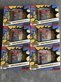 Pokemon TCG Mega Evolutions Ascended Heroes Mega Feraligatr EX Box 6x Case - Image 1