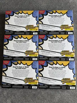 Pokemon TCG Mega Evolutions Ascended Heroes Mega Feraligatr EX Box 6x Case - Image 4