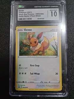 Eevee #SWSH095 Pokemon Black Star Promo CGC 10 Gem Mint - Graded - Image 2