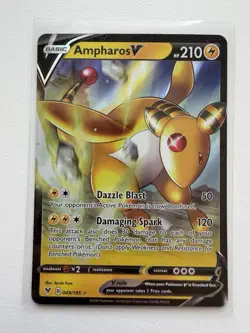 Ampharos V - 049/185 - SWSH04: Vivid Voltage - Ultra Rare Pokemon TCG - NM - Image 1