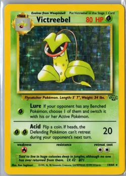 Victreebel 14/64 Holo Rare Jungle Pokemon Unlimited Holo Lightly Played - Image 1