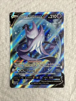 2021 Pokemon Chilling Reign Galarian Articuno V Alt Full Art 170/198 Free Ship - Image 1