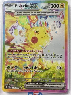 Pokemon 2024 Pikachu ex 238/191 SIR Surging Sparks GEM MINT PSA 10 - Image 3